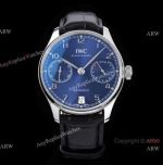 ZF Factory 1:1 Super Clone IWC Portugieser 7 Days Blue Watch IW500710 Stainless Steel